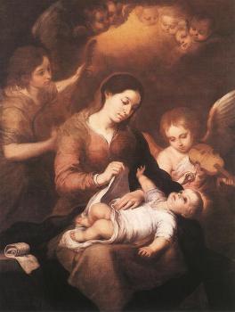 巴托洛梅 埃斯特班 牟利羅 Mary and Child with Angels Playing Music